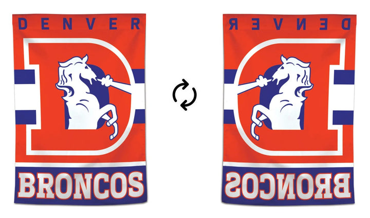 Denver Broncos Flag Retro Logo Banner heartlandflags
