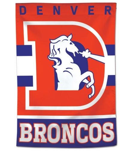 Denver Broncos Flag Retro Logo Banner heartlandflags