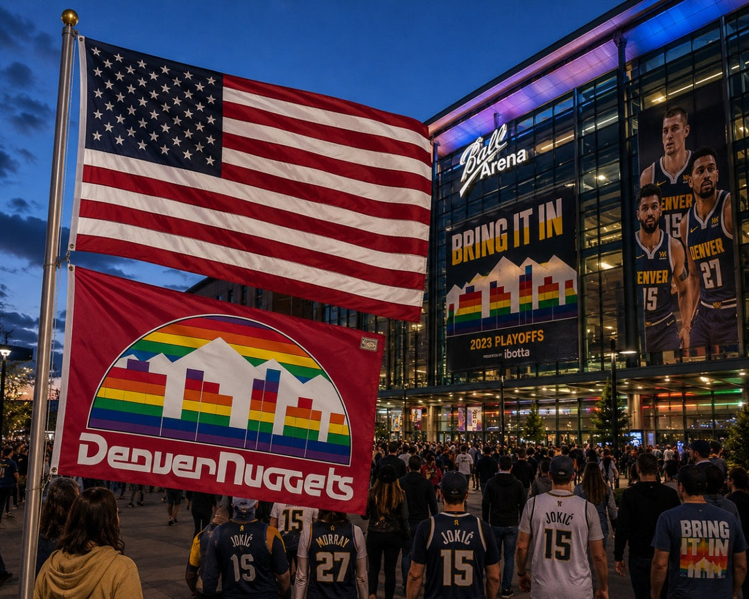 Denver Nuggets Classic Logo 3x5 Flag heartlandflags