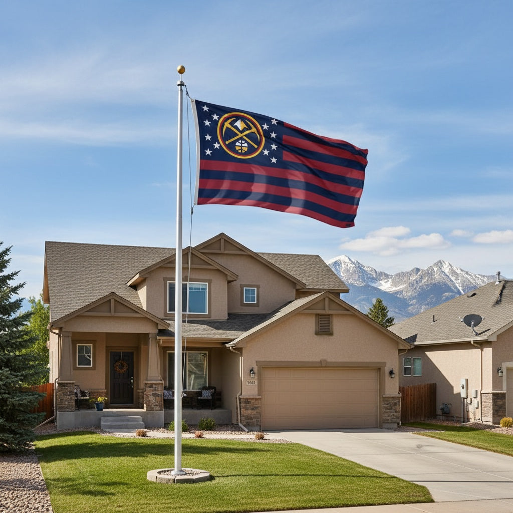 Denver Nuggets Flag 3x5 Americana NBA Stars Stripes heartlandflags