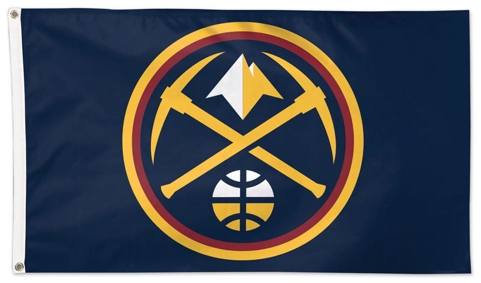 Denver Nuggets Flag 3x5 Logo 2 Sided heartlandflags