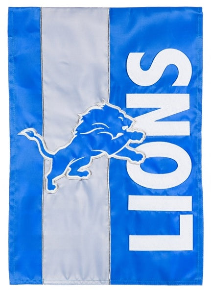 Detroit Lions 2 Sided Embellished Garden Flag heartlandflags