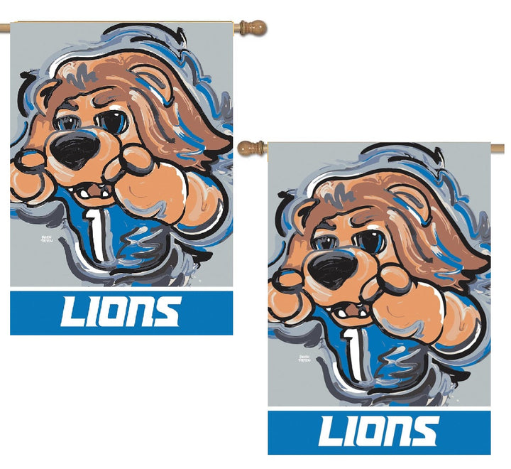 Detroit Lions 2 Sided Justin Patten Banner heartlandflags