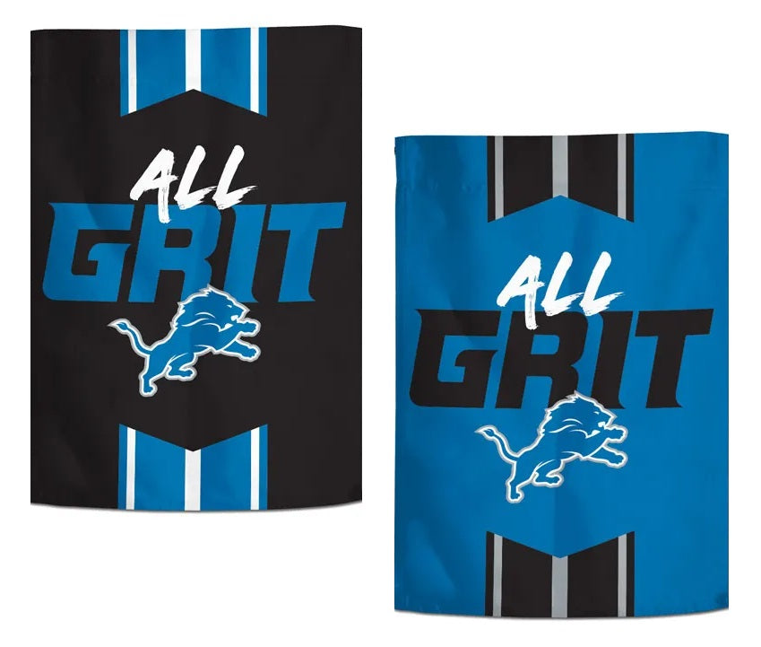 Detroit Lions All Grit 2 Sided Garden Flag heartlandflags