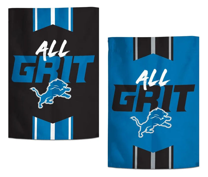 Detroit Lions All Grit 2 Sided Garden Flag heartlandflags