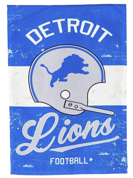 Detroit Lions Banner 2 Sided Vintage heartlandflags