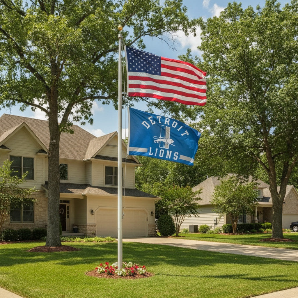 Detroit Lions Classic Logo 3x5 Flag heartlandflags