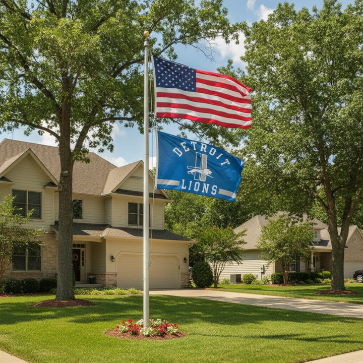 Detroit Lions Classic Logo 3x5 Flag heartlandflags