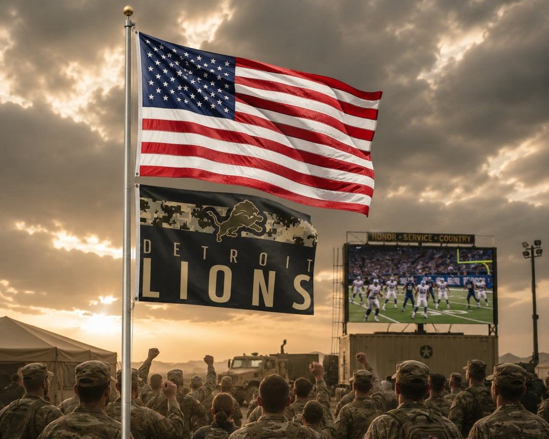Detroit Lions Digi Camo 3x5 Flag heartlandflags