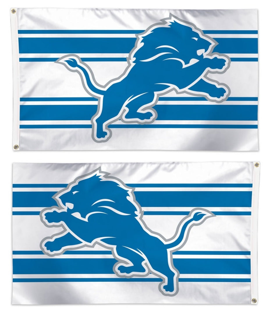 Detroit Lions Flag 3x5 Away Stripes heartlandflags