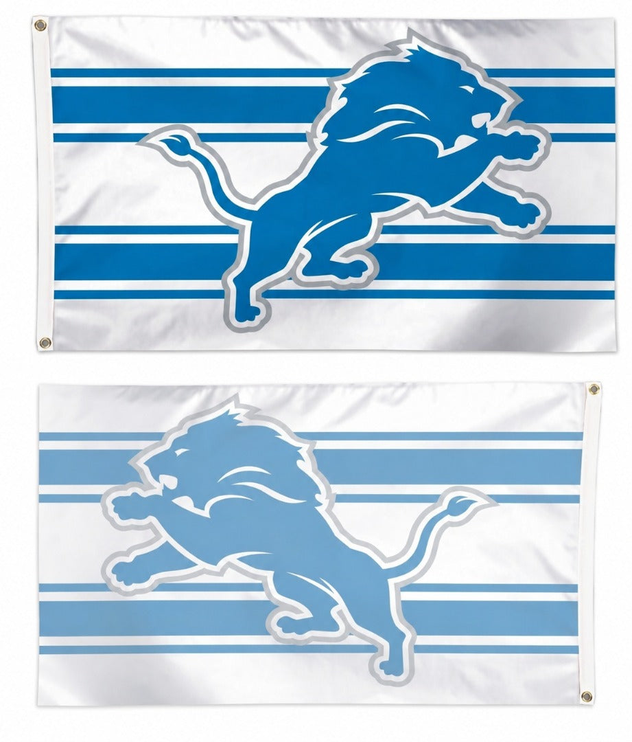 Detroit Lions Flag 3x5 Away Stripes heartlandflags