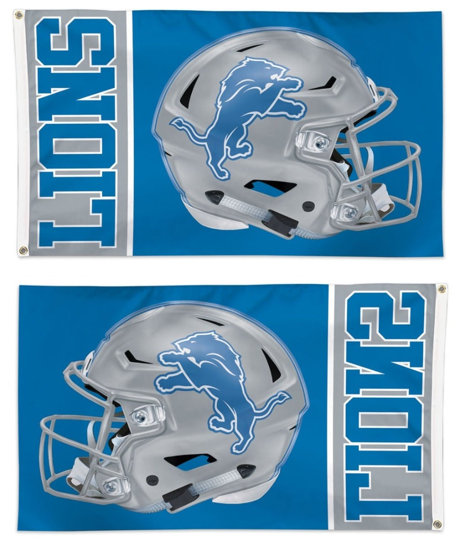 Detroit Lions Flag 3x5 Helmet Logo heartlandflags