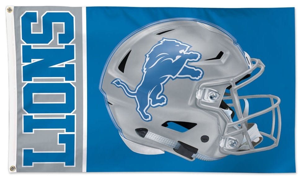 Detroit Lions Flag 3x5 Helmet Logo heartlandflags