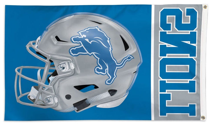 Detroit Lions Flag 3x5 Helmet Logo heartlandflags