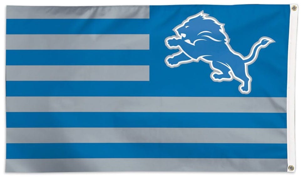 Detroit Lions Flag 3x5 Patriotic Americana heartlandflags