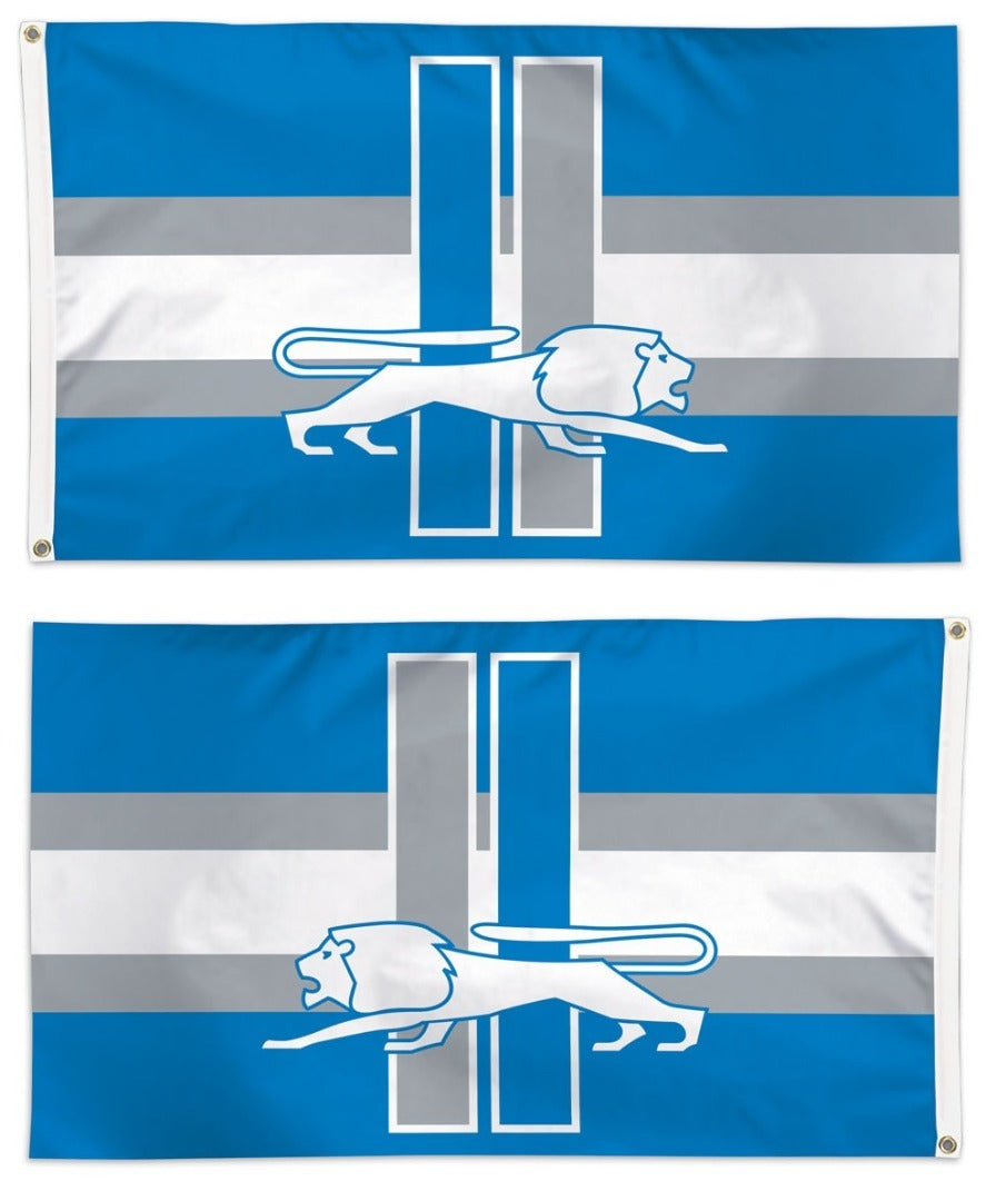 Detroit Lions Flag 3x5 Retro Logo heartlandflags
