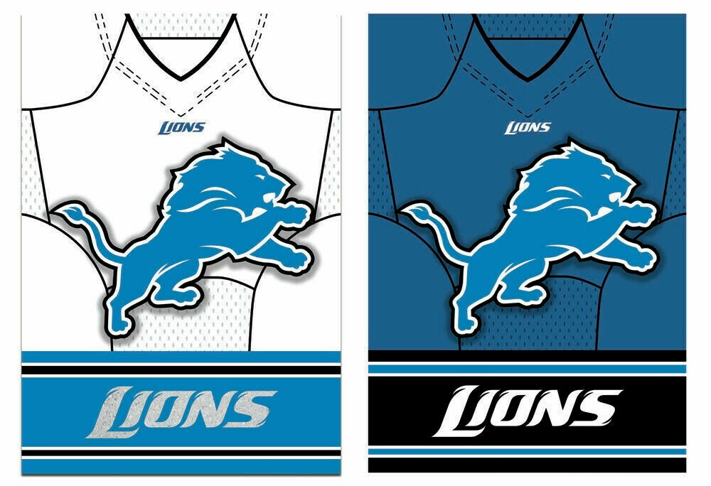 Detroit Lions Garden Flag 2 Sided Jersey heartlandflags