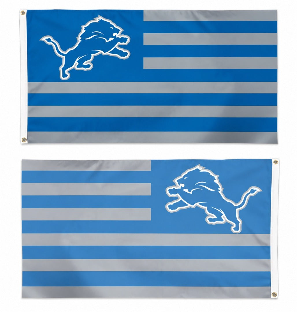 Detroit Lions Patriotic Americana 3x5 Flag heartlandflags