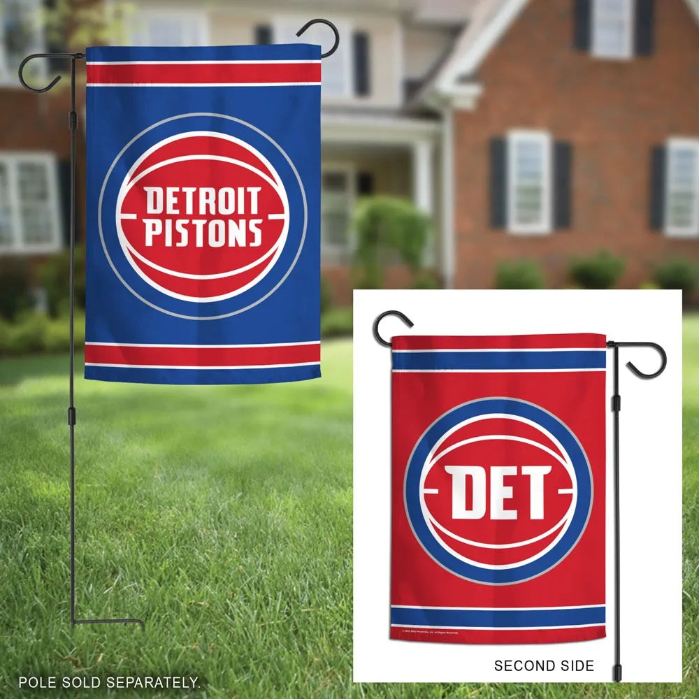 Detroit Pistons 2 Sided Garden Flag heartlandflags
