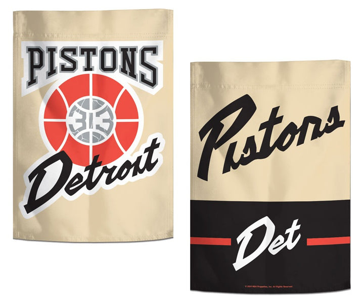 Detroit Pistons City Garden Flag 2 Sided heartlandflags