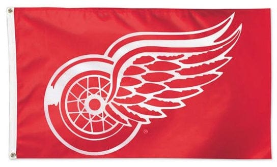 Detroit Red Wings Flag 3x5 Logo Red heartlandflags