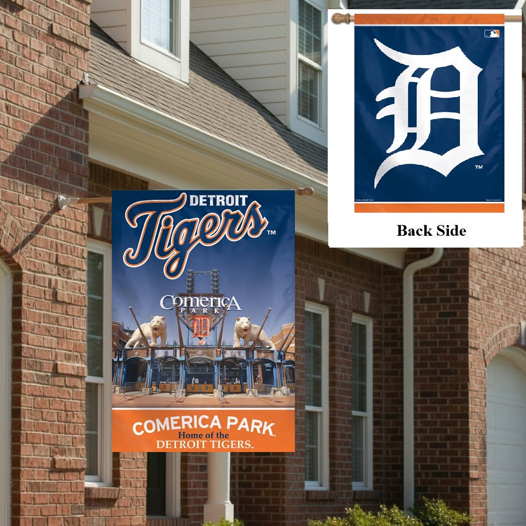 Detroit Tigers 2 Sided Flag 28x40 House Banner heartlandflags