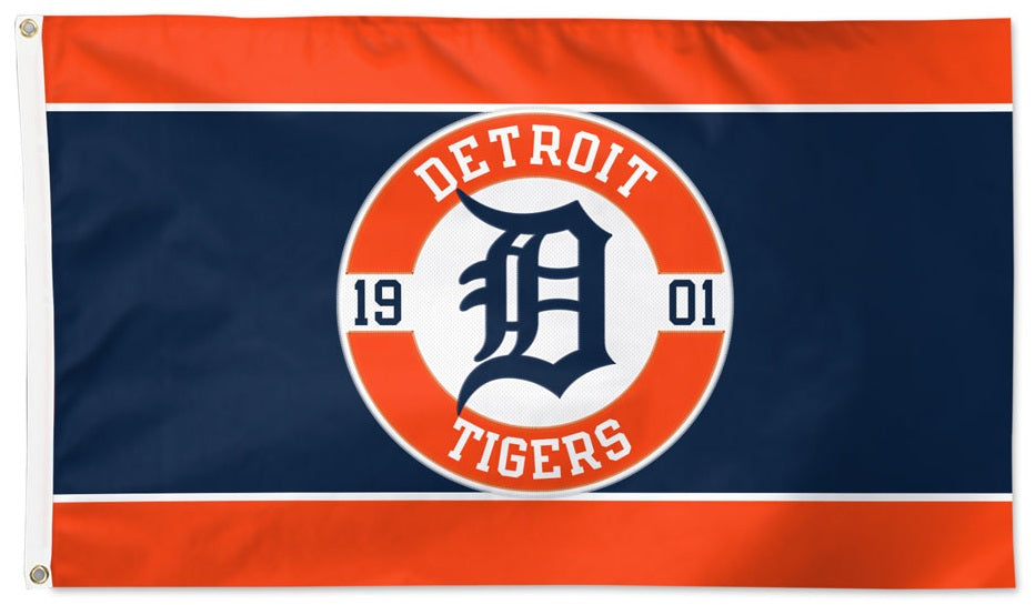 Detroit Tigers Embroidered Flag 2 Sided heartlandflags