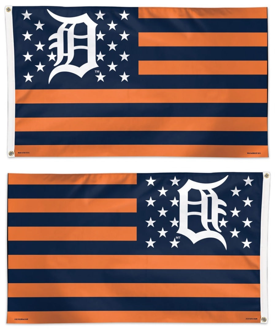 Detroit Tigers Flag 3x5 Americana heartlandflags