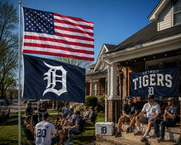 Detroit Tigers Flag 3x5 Baseball heartlandflags