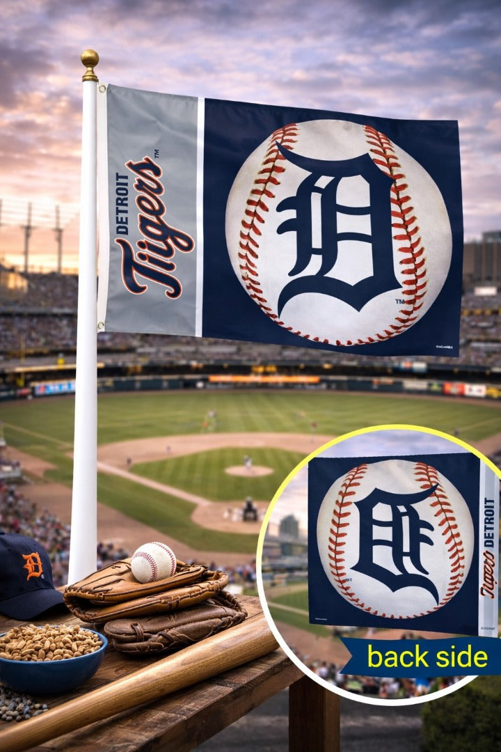 Detroit Tigers Flag 3x5 Baseball Logo heartlandflags