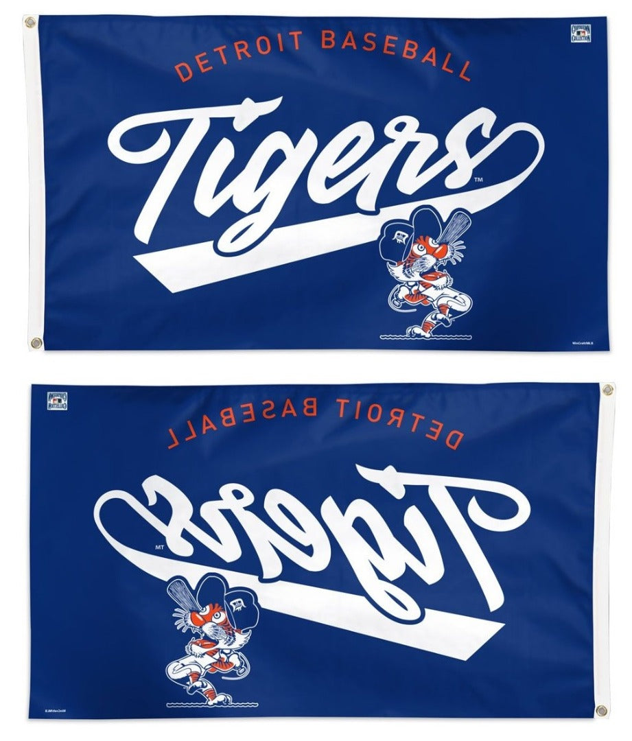Detroit Tigers Flag 3x5 Cooperstown Collection heartlandflags