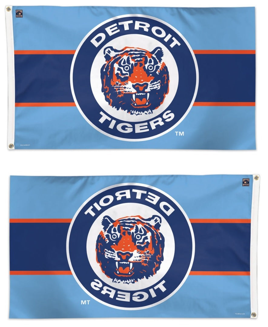 Detroit Tigers Flag 3x5 Cooperstown Throwback heartlandflags
