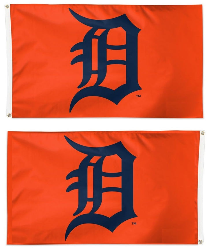 Detroit Tigers Flag 3x5 Orange 2 Sided heartlandflags