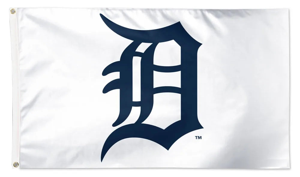 Detroit Tigers White 3x5 Flag heartlandflags