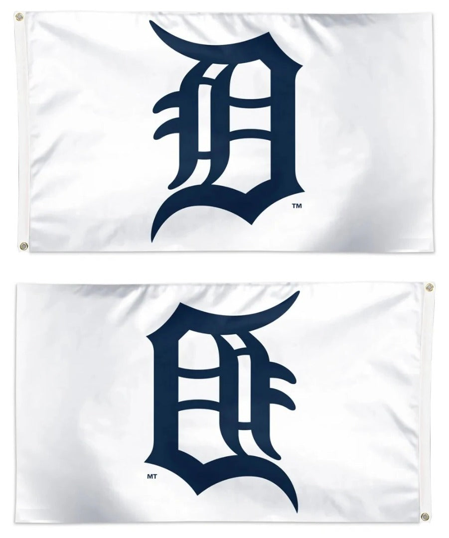 Detroit Tigers White 3x5 Flag heartlandflags