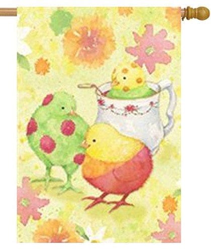 Dipped Chicks Easter Banner 2 Sided House Flag heartlandflags