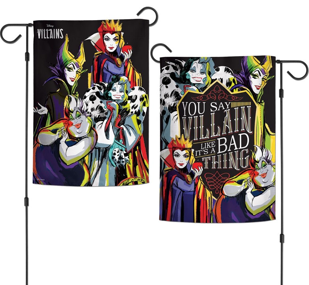 Disney Villains Garden Flag 2 Sided Maleficent Ursula Cruella heartlandflags