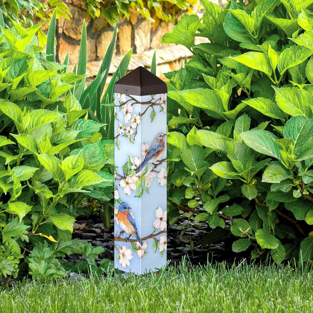 Dogwoods and Bluebirds Art Pole 20 Inches heartlandflags