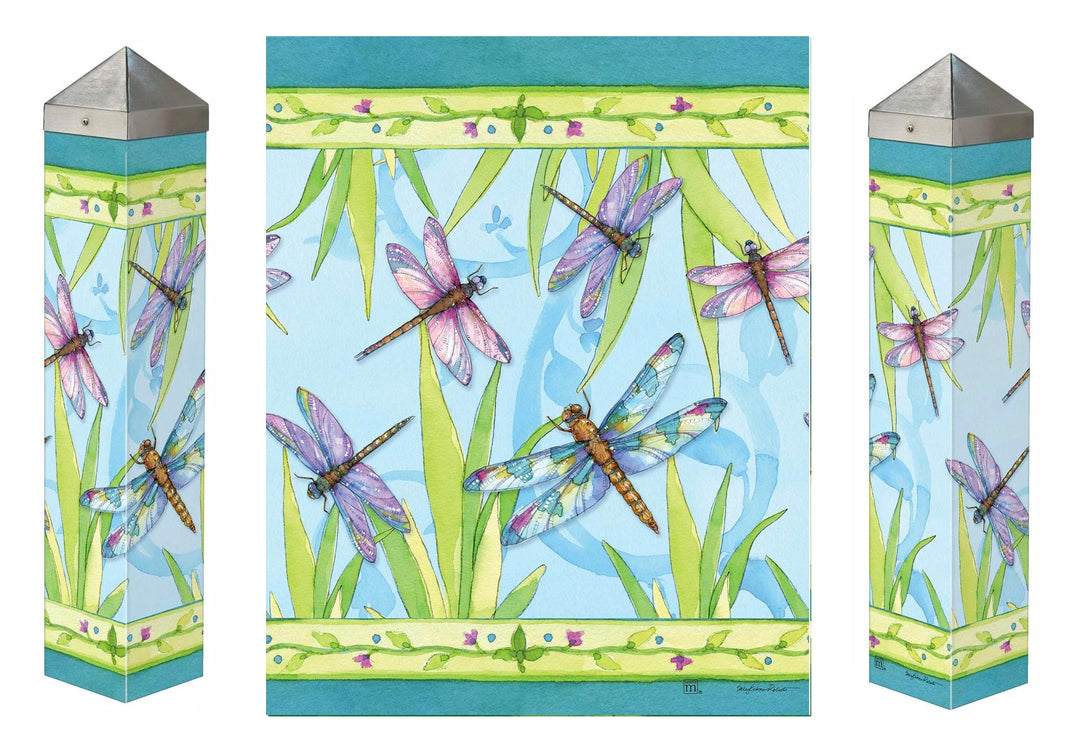 Dragonfly Days 20 Inch Art Pole heartlandflags