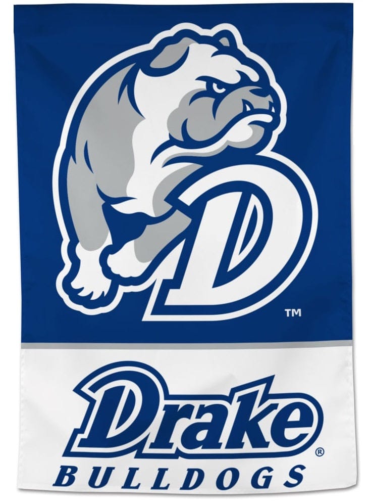 Drake Bulldogs Flag Vertical Banner heartlandflags