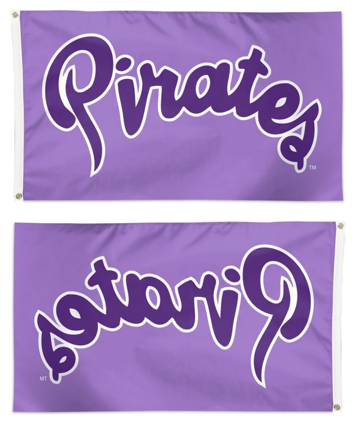 East Carolina Pirates Flag 3x5 Logo Powder Purple heartlandflags