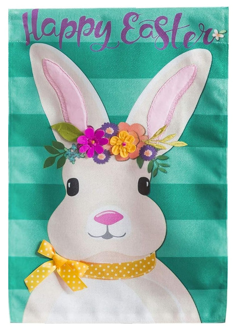 Easter Bunny 2 Sided Garden Flag heartlandflags