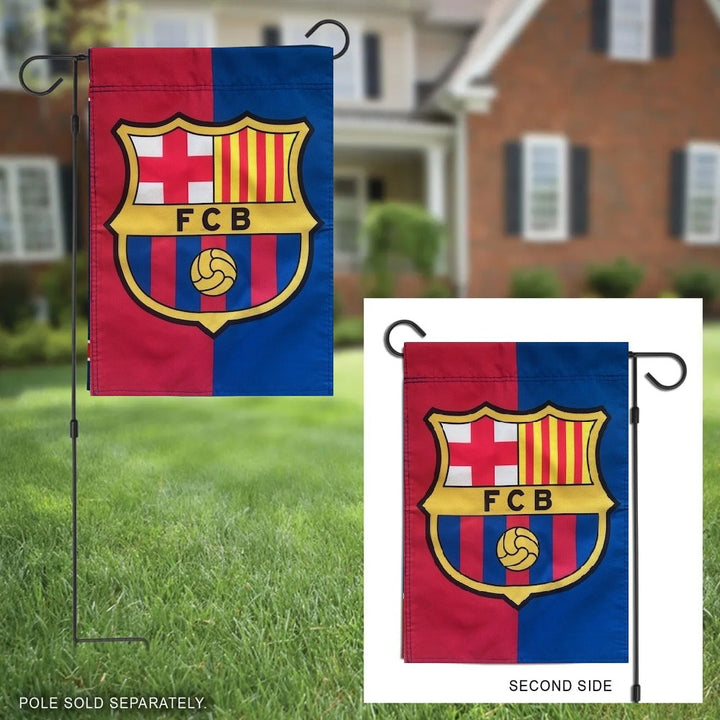 FC Barcelona 2 Sided Garden Flag heartlandflags