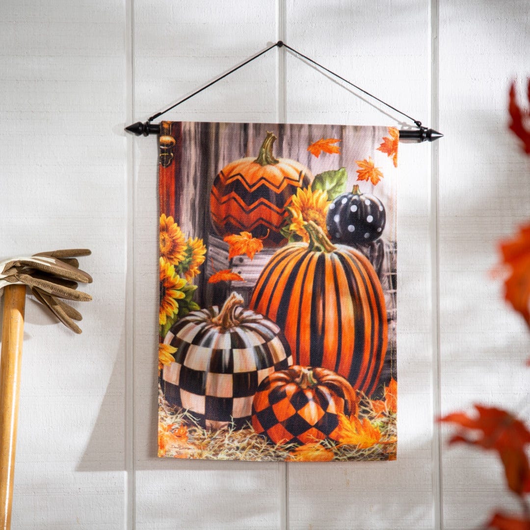 Fall Harvest Pumpkins Autumn Garden Flag 2 Sided heartlandflags