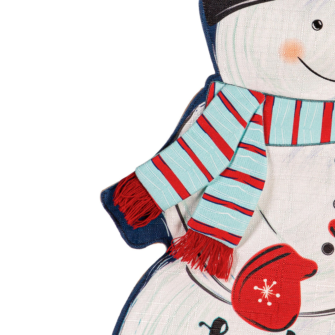 Fall Stacked Pumpkins-Winter Snowman Reversible Door Decoration heartlandflags