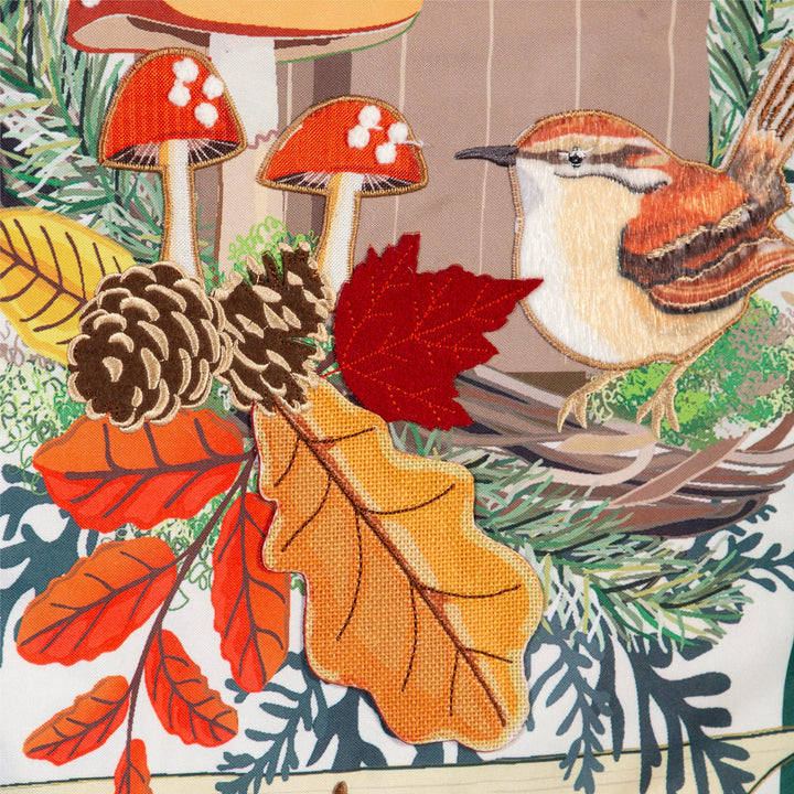 Fall Woodland Birdhouse 2 Sided Long Garden Flag heartlandflags