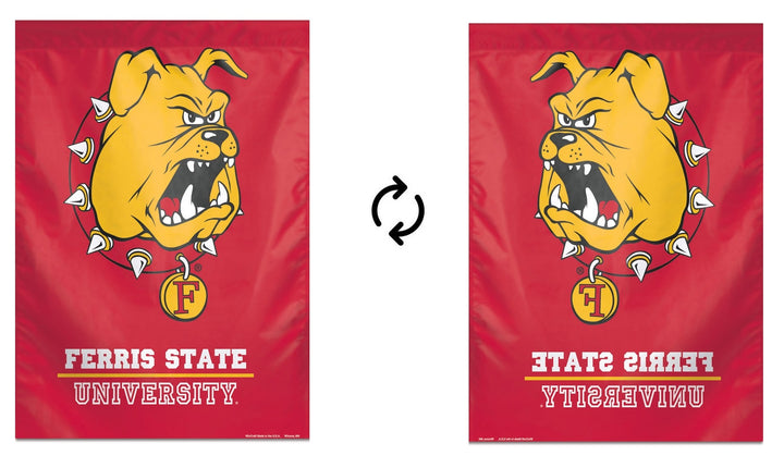 Ferris State University Banner Vertical Flag heartlandflags