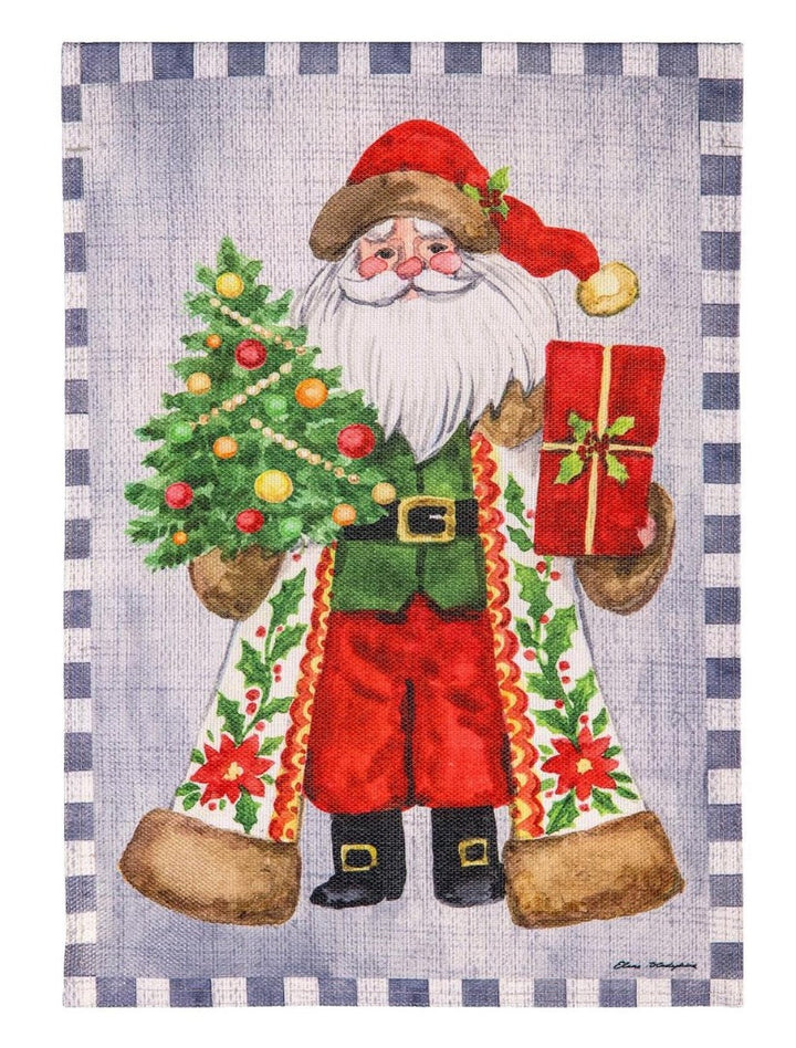 Festive Santa 2 Sided Garden Flag heartlandflags