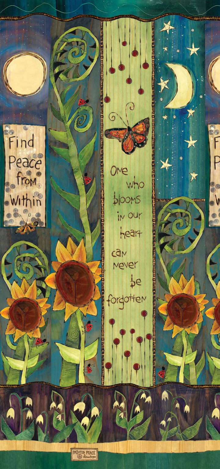 Find Peace 16 Inch Art Pole heartlandflags