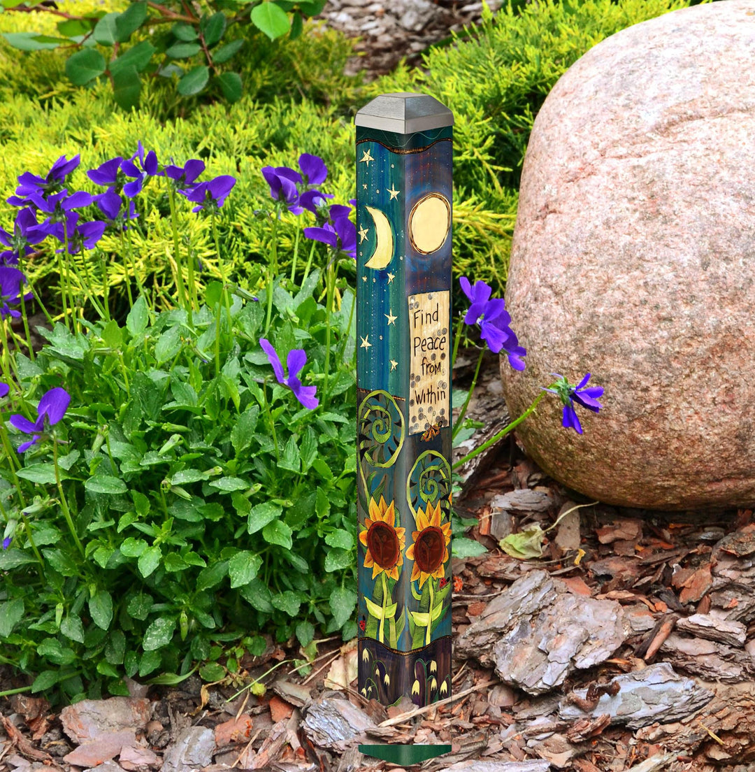 Find Peace 16 Inch Art Pole heartlandflags